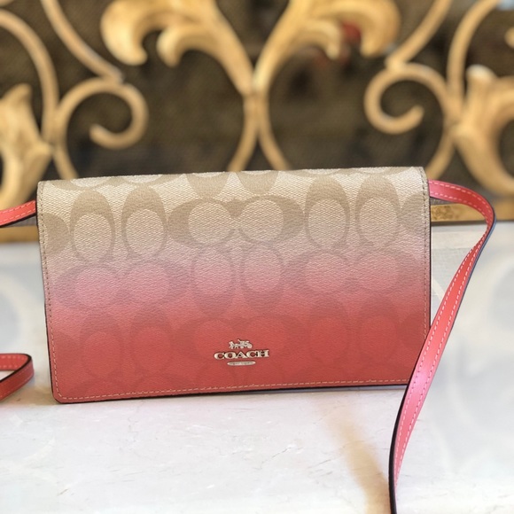 Coach Signature ombré wallet on strap crossbody - Picture 8 of 8